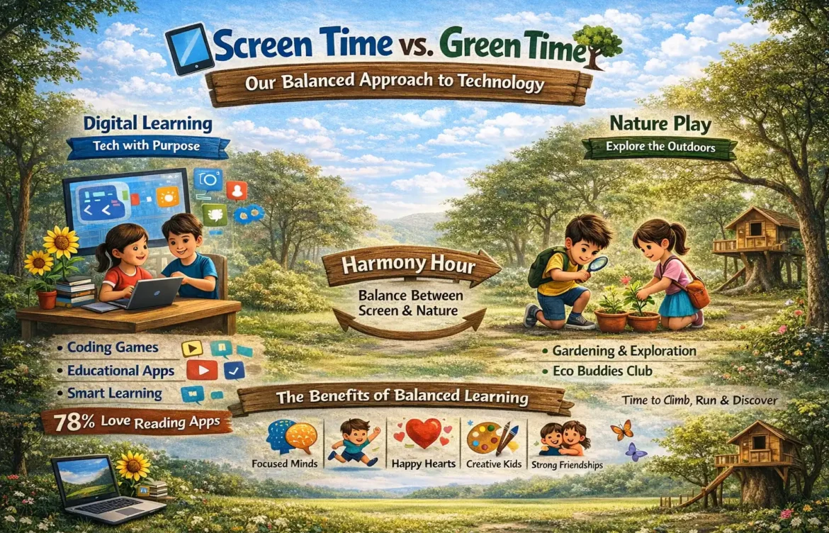 Screen Time vs. Green Time: Our Balanced Approach to Technology